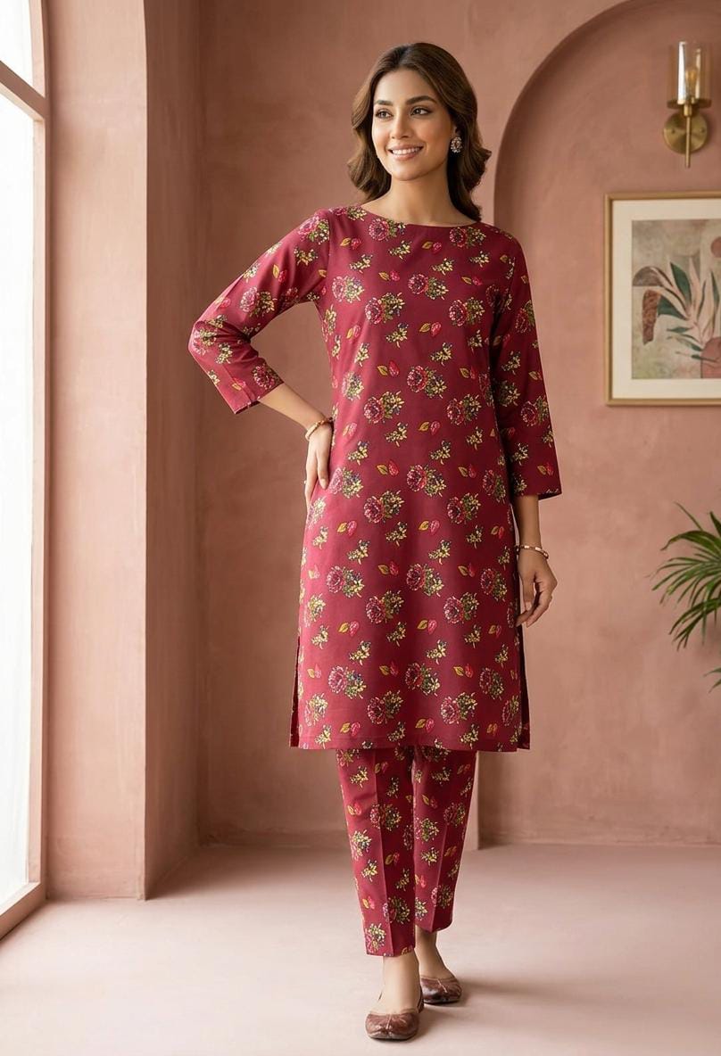 2 Pcs Ladies Suit  Des  189