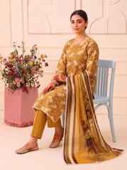 3 Pcs Lawn Unstitched Suit 08