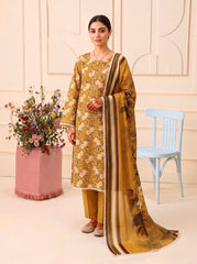 3 Pcs Lawn Unstitched Suit 08
