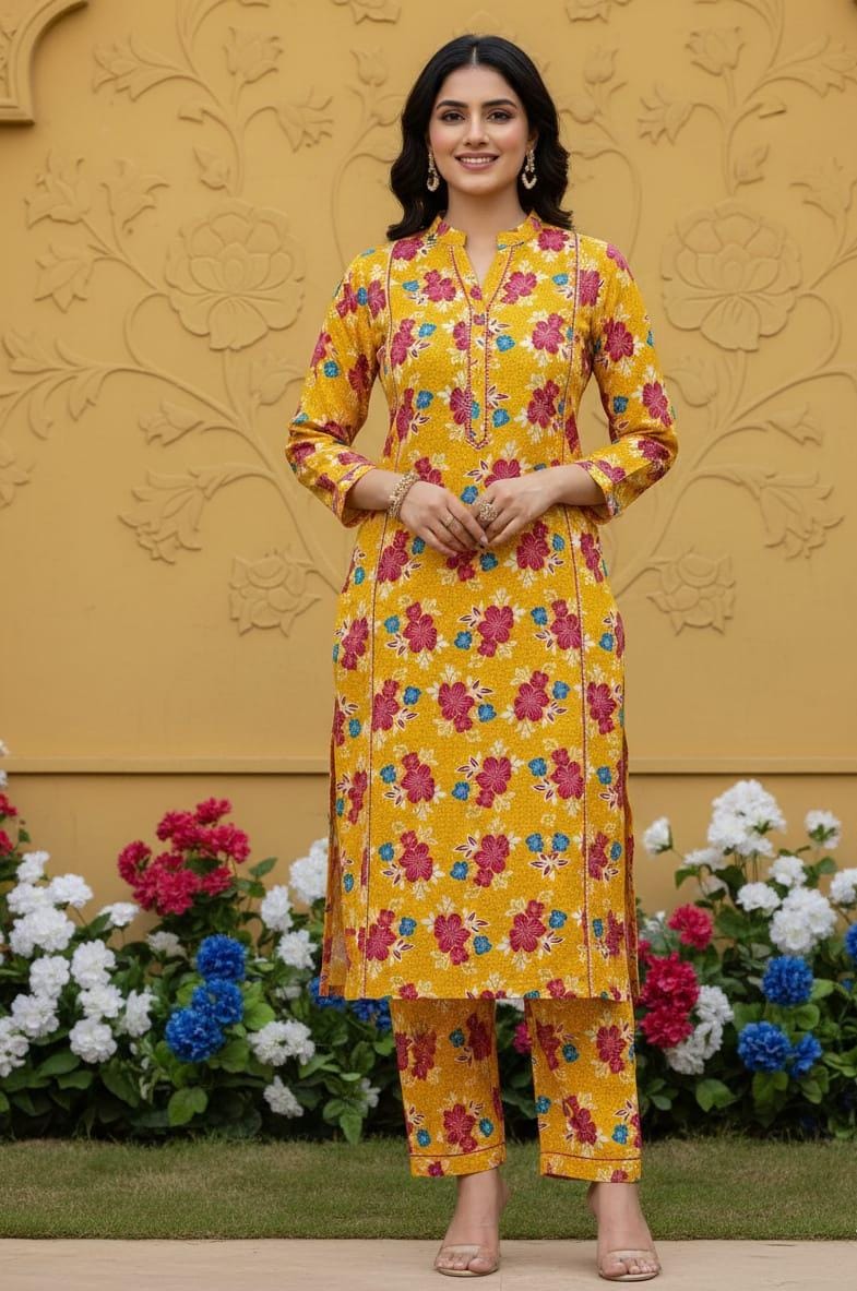2 Pcs Ladies Suit  Des  108