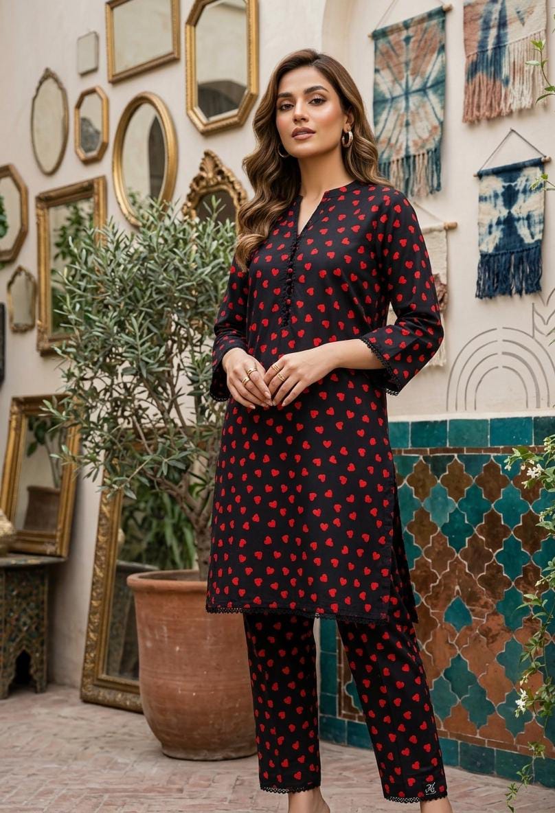 2 Pcs Ladies Suit  Des  190