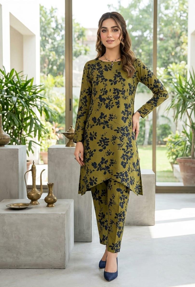 2 Pcs Ladies Suit  Des  193