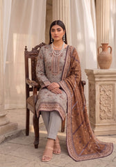 3 Pcs Lawn Unstitched Suit 595