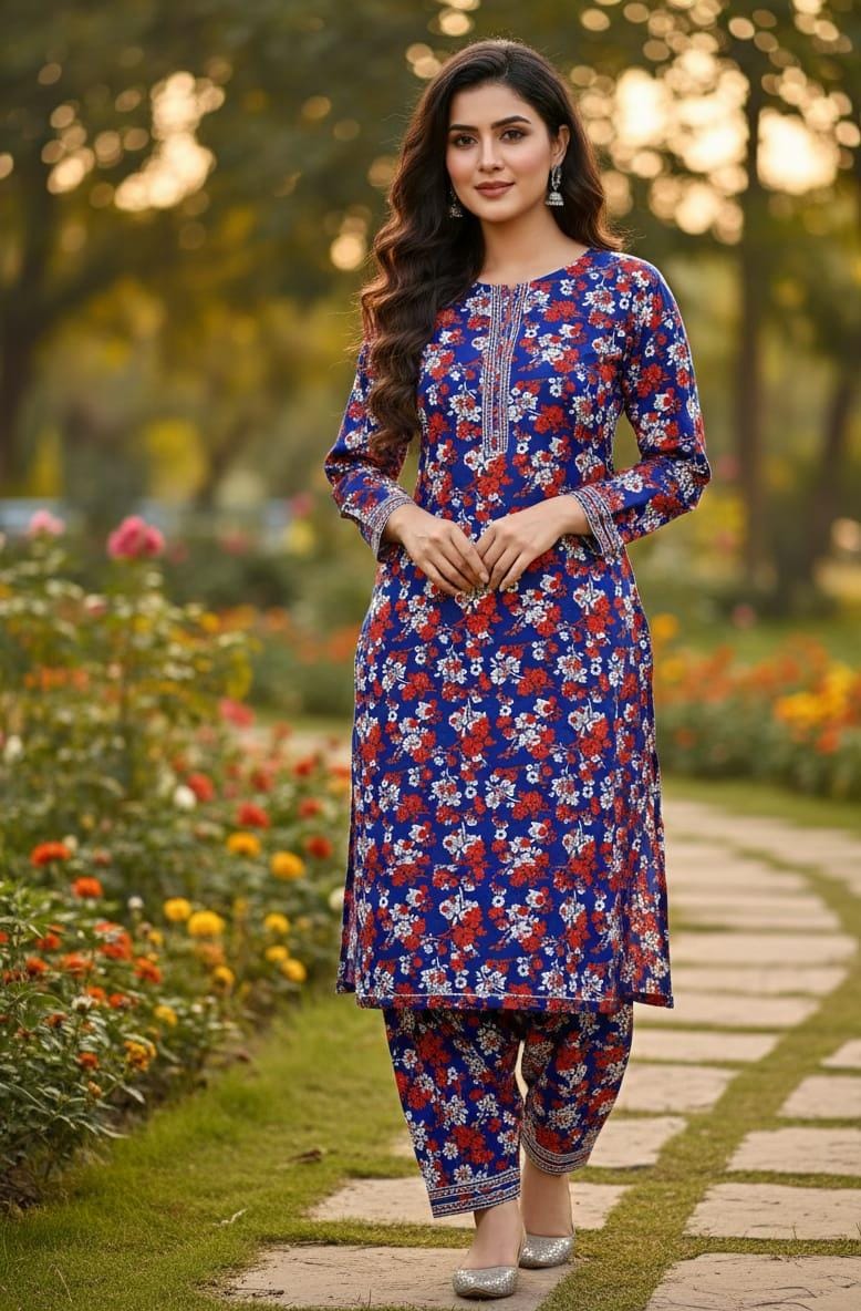 2 Pcs Ladies Suit  Des  197