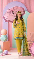 3 Pcs Lawn Unstitched Suit 709